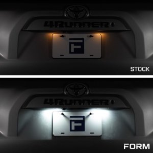 Toyota 4Runner License Plate Lights - FORM Lighting - 6000K LED - Cool White - 2014
